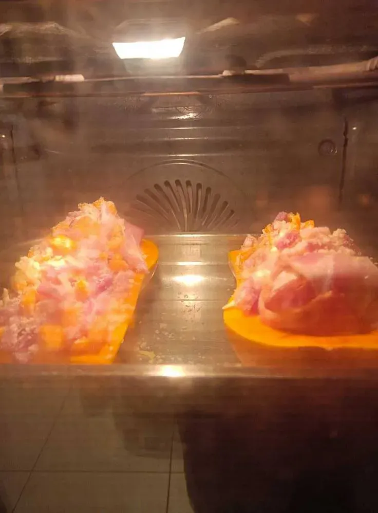 Butternut au chèvre et poitrine fumée